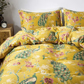 Chinoiserie Chic Peacock Floral Duvet Cover | Yedwo Home